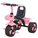 Lifelong Kids Tricycle with EVA Wheels, Bell & Storage Basket (LLKTC02, Black & Pink)...