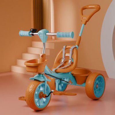 Lifelong Kids Trike Cycle 2-5 Years - Tricycle for Boy & Girl - Baby Cycle - Bicycle for Kids - Bike with 3 EVA Wheels, Bell & Basket - Durable Tricycle with Parental Control 30kg Capacity