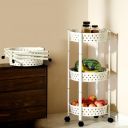Lifelong Kitchen Storage Rack|3-Layer Baskets (LLKAFB03, White)...