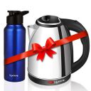 Lifelong LLEKBT01 Electric Kettle 1.5 Litre 1500W with Leak proof 750 ML Stainless Steel Bottle Combo...