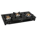 Lifelong LLGS18 Glass Top 3 Burner Gas Stove...