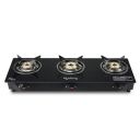 Lifelong LLGS930 Manual Ignition, High Efficiency 3 Burner Gas Stove with Toughened Glass Top, ISI Certified, For LPG Use (1 Year Warranty, Doorstep Service, Black)...