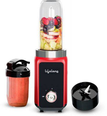 Lifelong LLNBB003 500 W Mixer Grinder (2 Jars | Red)