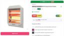 Lifelong LLQH923 800 W Quartz Room Heater...