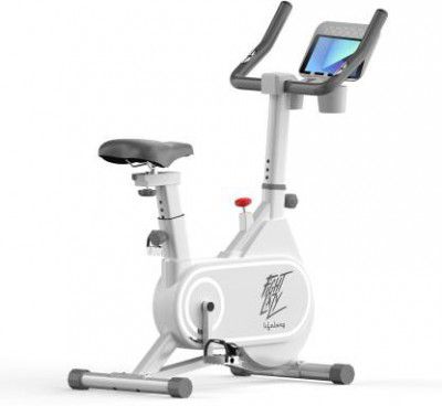 Lifelong LLSBB49 Fit Pro Spin Fitness Bike with 6Kg Flywheel - Free Home Installation Upright Stationary Exercise Bike  (White)