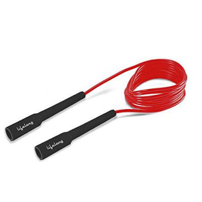 Lifelong LLSR01 Skipping Rope for Men, Women & Children (275cm, Red and Black)