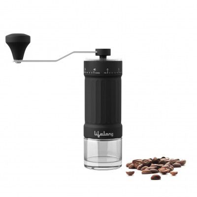 Lifelong Manual Coffee Grinder | Adjustable Ceramic Burr Grinder 