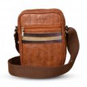 Lifelong Men's and Women's Genuine Leather Sling Bag  (Tan)...