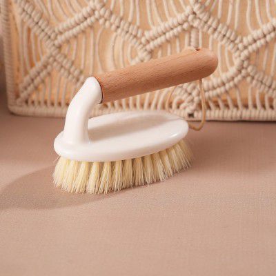 Lifelong Multipurpose Cleaning Brush with Wooden Handle & Strong Bristles 