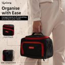 Lifelong Polyester Toiletry Bag, 26cm (Red/Black)...