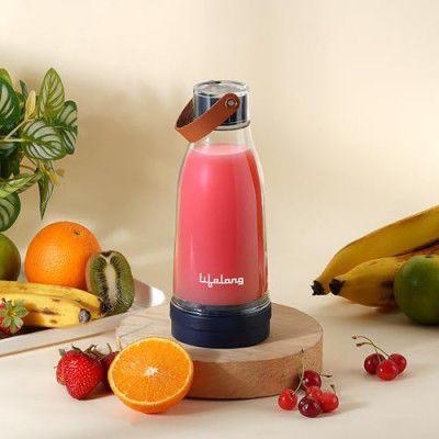 Lifelong Portable Juicer Blender 300ml – USB Rechargeable Smoothie Maker with 40W Motor
