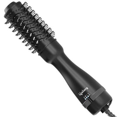 Lifelong Professional Volumizer Hair Dryer | Hot Air Brush, 1200 Watts, 3 in 1 Hair Styling Brush for Blow Dryer, Straightening Comb, Cool & Hot Air Brush with Ionic Care (Black)