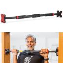 Lifelong Pull Up Bar for Home - Adjustable Rod 70cm to 100cm width, wall mounted without screws - Door Pull up bar to Increase Height - Chin up Bar weight capacity 200 Kgs...