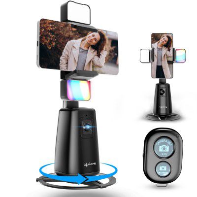 Lifelong Rechargeable AI Auto Face Tracking Tripod Phone Holder