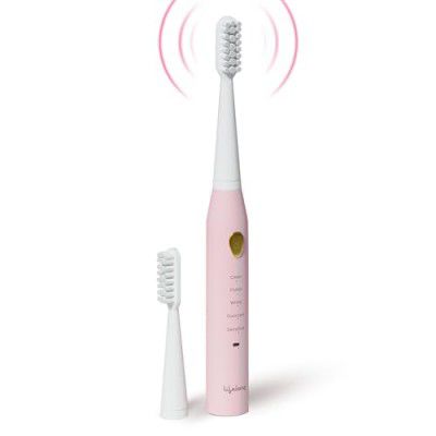 Lifelong Rechargeable Toothbrush for Adults - Smart Brush with 5 Cleaning Modes (Pink, LLDC135)
