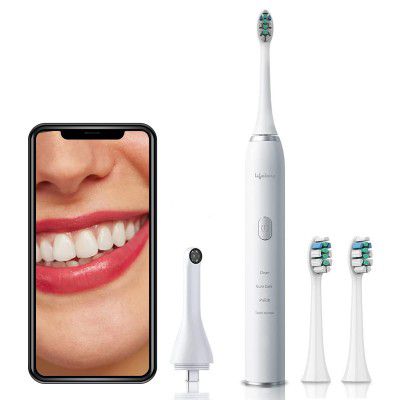 Lifelong Rechargeable Toothbrush | (LLDC108, White, 1 Year Warranty)