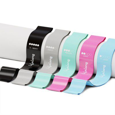 Lifelong Resistance Bands Mini Loop Band|Toning Exercise Band for Hips & Arm Workout|Latex Free Band|Thera Band|Theraband for Fitness (Set of 5, Multicolor, LLRB05)