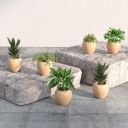 Lifelong Set of 6 Home Decor Planters for Living Room & Balcony | 6 Inch Flower Pot | Decorative Indoor & Outdoor for Plants | Gamla, Pot Stand for Home & Garden Decoration | Ideal for Small Plants...