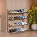 Lifelong Shoe Rack for Home | 4-Tier Multipurpose Storage Stainless-Steel Stand| Ideal for 12 Shoe Pairs...