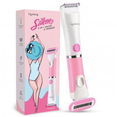 Lifelong Silken 2-in-1 Women’s Bikini & Body Trimmer & Razor – Waterproof IPX5 Electric Trimmer