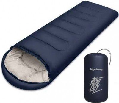 Lifelong Sleeping Bag for Adults - Winter Temperatures +10°C Sleeping Bag  (Blue)