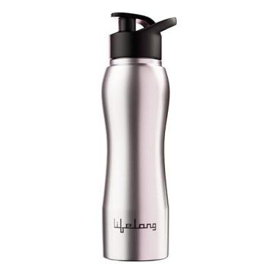 Lifelong Stainless Steel Water Bottle 750ml (LLBT02, Silver)