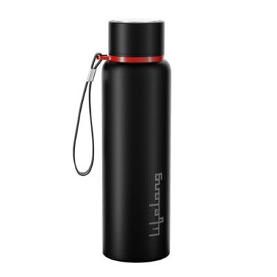 Lifelong Stainless Steel Water Bottle, 950 ml | Single Wall, Anti-Bacterial, BPA Free, Odour-Free (LLWBT02, Black)