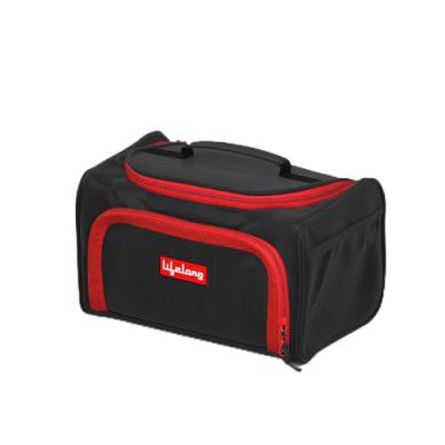 Lifelong Toiletry Bag for Men & Women Makeup Pouch 26cm (Red/Black)