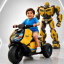 Lifelong Transformers Kids Electric Bike | Rechargeable 6V Battery Kids EV Ride On Built-in Music & LED Lights | Foot Accelerator with Pedal | EV Bike for 2–5 Years (LLEV999)...