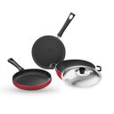 Lifelong Trio Non-Stick 3-Piece Cookware Set (Induction and Gas Compatible)...