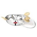 Lifelong Triply Kadai for Cooking - Stainless Steel 24 cm Kadai with Glass Lid - 2.5 Litre Kadhai with Lid - Induction Bottom & Gas Stove Cookware (Silver, LLTPK27)...