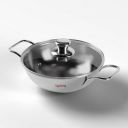 Lifelong Triply LLOTPK22 Kadhai 22 cm diameter with Lid 2 L capacity  (Triply, Induction Bottom)...