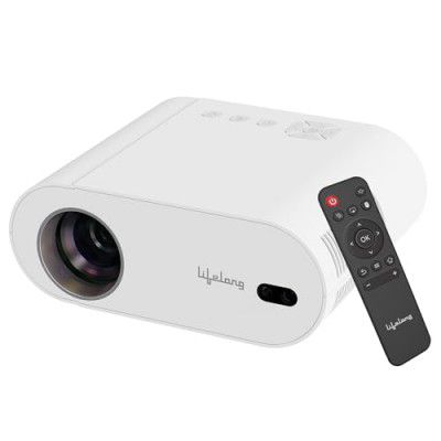 Lifelong TruePixel Android Projector for Home - 1080p Native Full HD with 4K - Upto 150'' Display, 6000 Lumens Brightness, Inbuilt Speaker, Bluetooth & WiFi