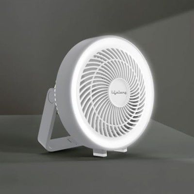 Lifelong USB Table Fan 150mm - Rechargeable & 5-Hr Battery Backup - Portable Fan