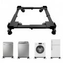 Lifelong Washing Machine Stand with Wheels - 4 Anti-Vibration Rubber Grips...