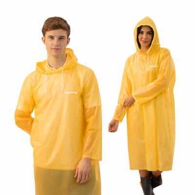Lifelong Waterproof Unisex Rain Coat Hooded Full Sleeves Outdoor Men