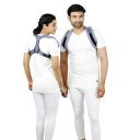 LifeShield Elastic Cotton Unisex Comfortable Clavicle Brace for Posture Correction Brace (Small 28 to 34 Inch)...