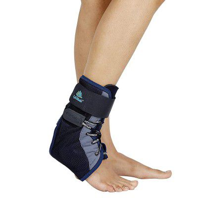 LifeShield Unisex Adjustable Ankle Braces Support for Instant Pain Relief from Ankle Sprains (Small)