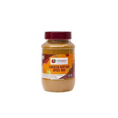 LifeSpice - Chicken Biryani Spice Mix -150g Jar | Easy-to-cook Biriyani Masala | Authentic Biriyani in 15 minutes | Special Blend for Rich & Healthy Taste