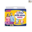 Lifree Extra Large Size adult Diaper Pants - 10 Count...