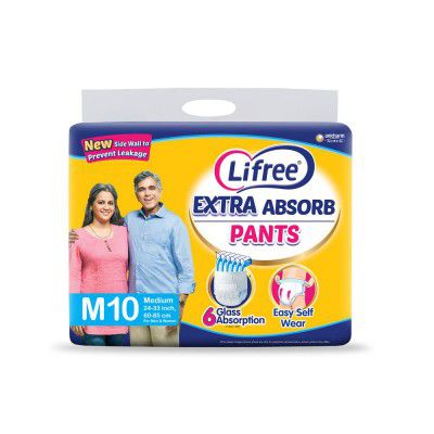 Lifree Medium Size adult Diaper Pants - 10 Count