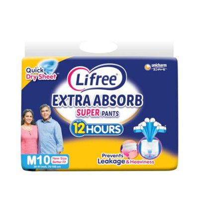 LIFREE Super Extra Absorb Unisex Adult Pants M10