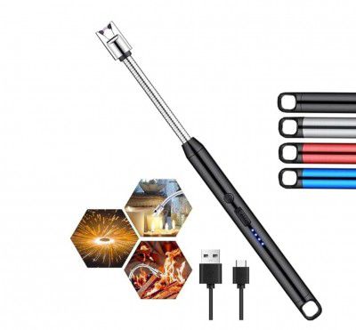 Light Arc, Electric Lighter, USB Rechargeable Electric LED Display Stick Lighter