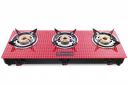 LightFlame 3 Burner Hybrid Red gas stove...