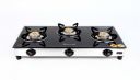 LIGHTFLAME Smart Plus Glass 3 Burner Gas Stove, Silver (Automatic)...