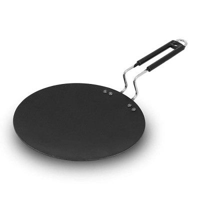 LIGHTFLAME Stainless Steel Iron Tawa, 10 Inch