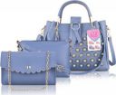 LIKE STYLE Women Blue Messenger Bag - Extra Spacious (Pack of: 3)...