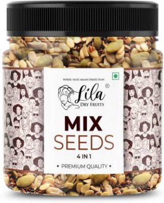 lila dry fruits 4 IN 1 Superseed Mix(Chia/Pumpkin/Sunflower/Flax) 500gms Jar Pack Mixed Seeds  (500 g)