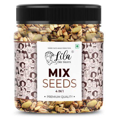 LILA DRY FRUITS 4 in1 Superseed Mix 250 Gms - Mixture of Chia, Pumpkin, Sunflower and Flax) 