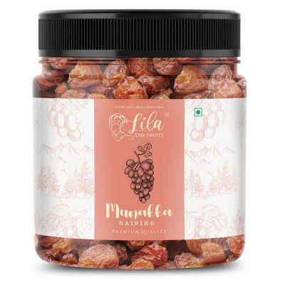LILA DRY FRUITS Afghani Munakka Raisins| Abjosh Kishmish | Jar Pack 500gm